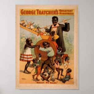 George Thatcher's, 'Hello! My Baby' Vintage Theate Poster