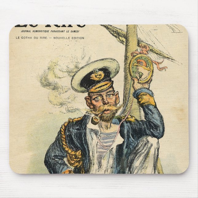 George V, 'The Simple' of the Royal Navy Mouse Mat (Front)