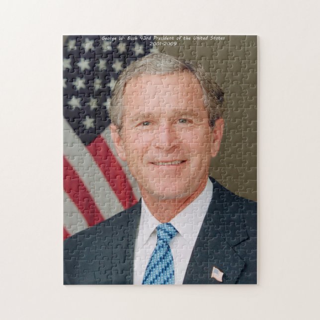 George W. Bush 43rd President of the United States Jigsaw Puzzle (Vertical)