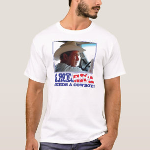 George W Bush - America Needs a Cowboy T-Shirt