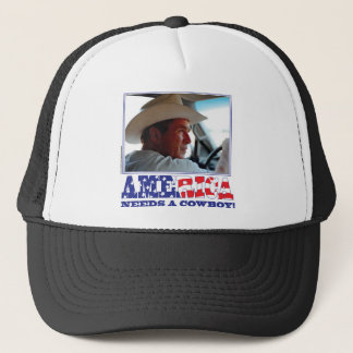 George W Bush - America Needs a Cowboy Trucker Hat