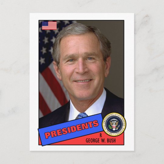 George W. Bush Baseball Card | Zazzle.co.uk