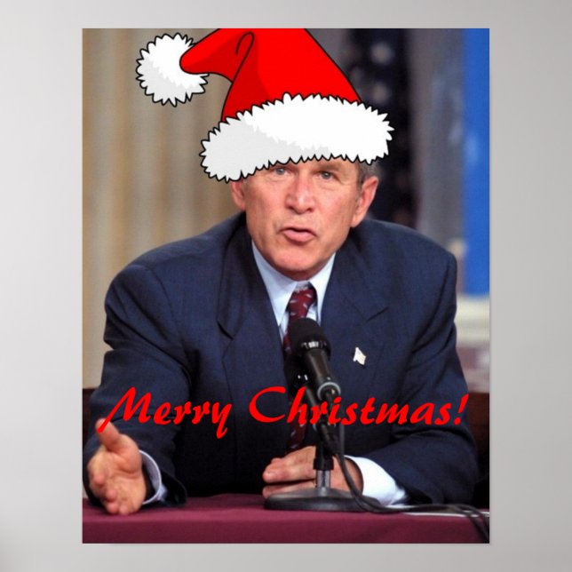 George W. Bush Christmas Humour Poster (Front)