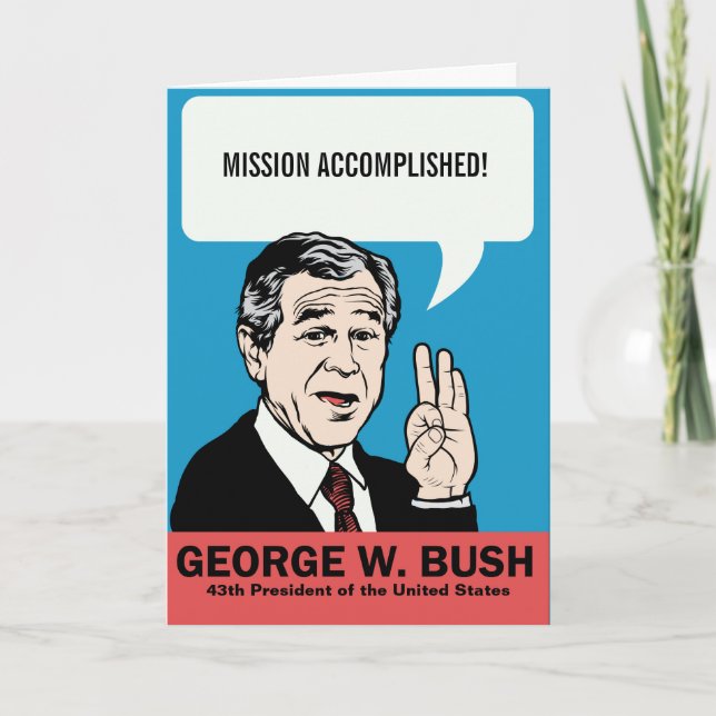 George W. Bush Customisable Card (Front)