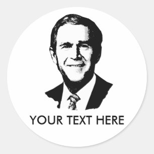 George W Bush Gear Classic Round Sticker