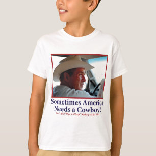 George W Bush in Cowboy Hat T-Shirt