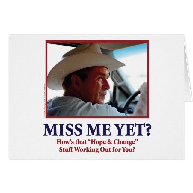 George W Bush - Miss Me Yet (Front Horizontal)