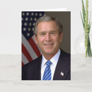 George W. Bush official portrait Card