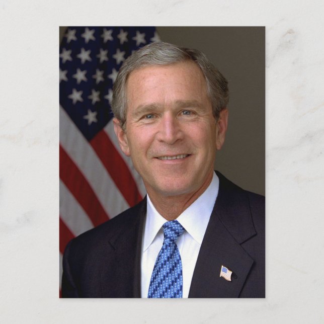 George W. Bush official portrait Postcard (Front)
