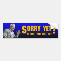George W: Sorry Yet?
