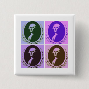 George Washington 15 Cm Square Badge