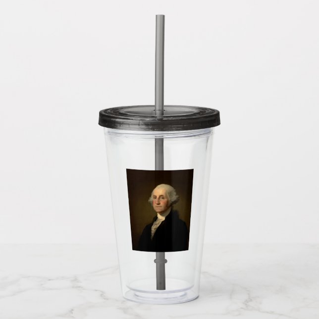 George Washington 1st American President by Stuart Acrylic Tumbler (Front)