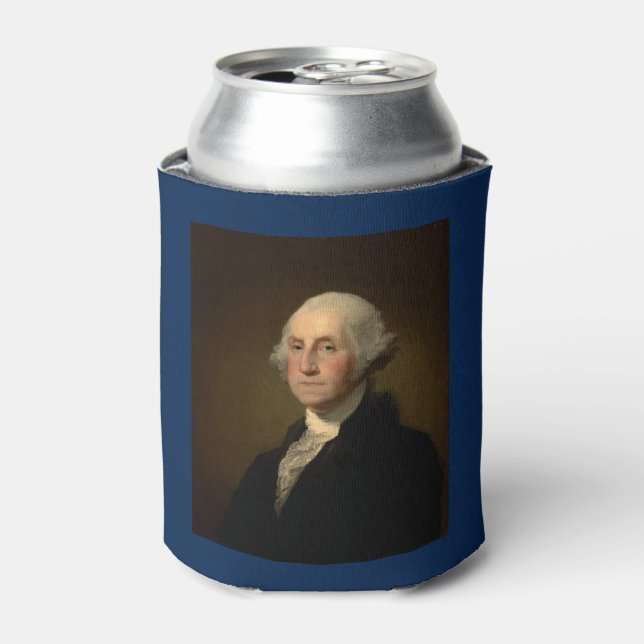 George Washington 1st American President by Stuart Can Cooler (Can Front)