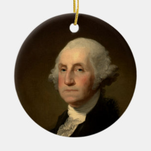 George Washington 1st American President by Stuart Ceramic Tree Decoration