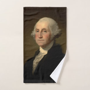 George Washington 1st American President by Stuart Hand Towel