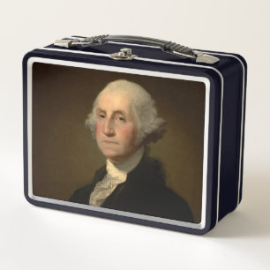 George Washington 1st American President by Stuart Metal Lunch Box