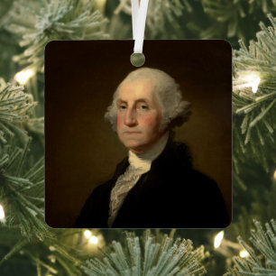 George Washington 1st American President by Stuart Metal Tree Decoration