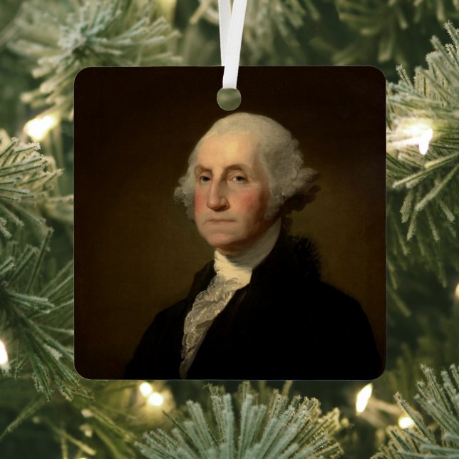 George Washington 1st American President by Stuart Metal Tree Decoration (Insitu)
