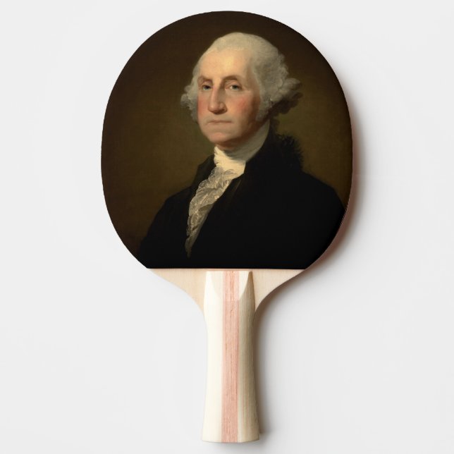 George Washington 1st American President by Stuart Ping Pong Paddle (Front)