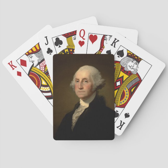 George Washington 1st American President by Stuart Playing Cards (Back)