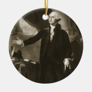 George Washington, 1st President of the United Sta Ceramic Tree Decoration