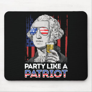 George Washington 4th Of July Party Like A Patriot Mouse Mat