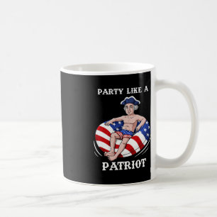 George Washington 4th Of July USA Patriot Fun Coffee Mug