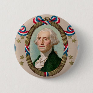 George Washington 6 Cm Round Badge