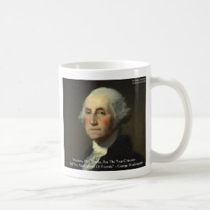 George Washington "Actions Not Words" Wisdom Gifts Coffee Mug