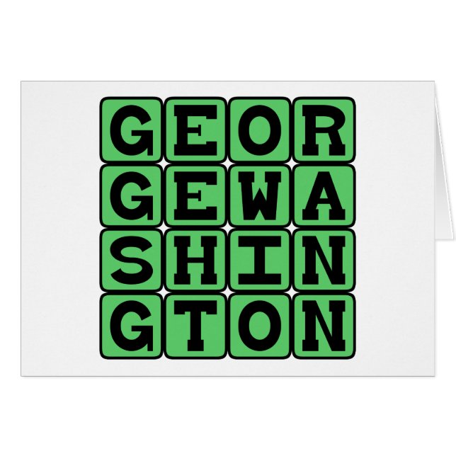George Washington, American President (Front Horizontal)