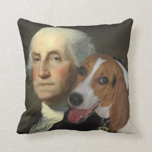 George Washington and his fox hound Cushion