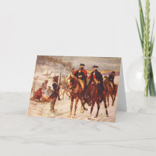 George Washington and Lafayette at Valley Forge Card