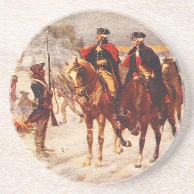 George Washington and Lafayette at Valley Forge Coaster (Front)