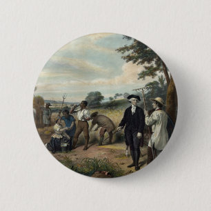 George Washington as a Farmer button