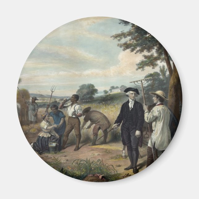 George Washington as a Farmer magnet (Front)