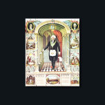 George Washington as a Freemason Canvas Print<br><div class="desc">American School's George Washington as a Freemason located at a Private Collection. The George Washington as a Freemason was created around the 19th century.</div>