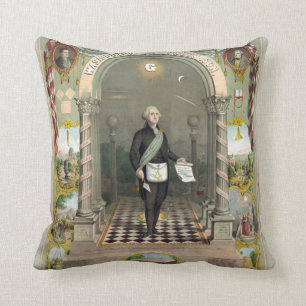 George Washington as a Freemason Cushion