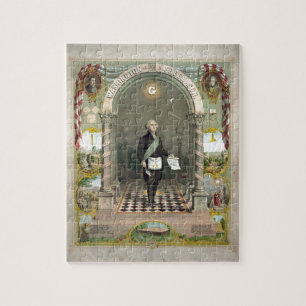 George Washington as a Freemason Jigsaw Puzzle