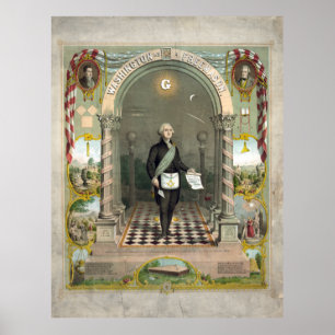 George Washington as a Freemason Poster