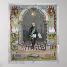 George Washington as a Freemason - Print