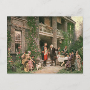 George Washington at Bartram's Garden Postcard