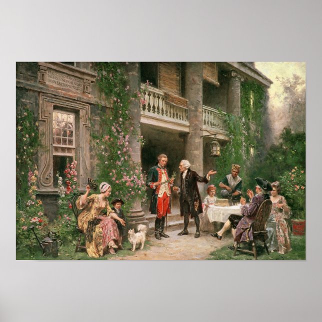 George Washington at Bartram's Garden Poster (Front)