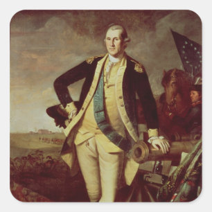 George Washington at Princeton, 1779 Square Sticker