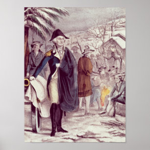 George Washington at Valley Forge Poster