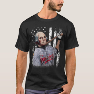 George Washington Baseball Player 4Th Of July T-Shirt