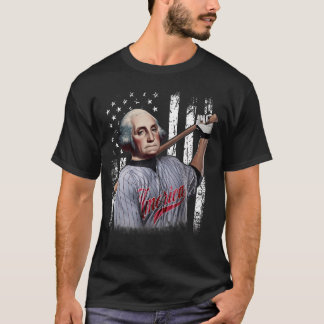 George Washington Baseball Player 4Th Of July T-Shirt