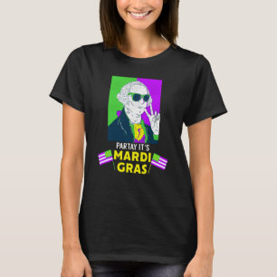 George Washington Beads Mardi Gras New Orleans 202 T-Shirt