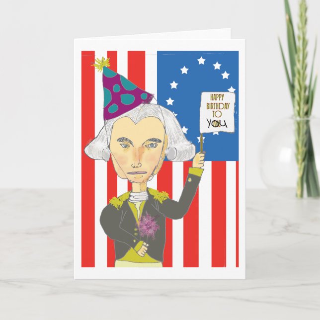George Washington Birthday Card (Front)