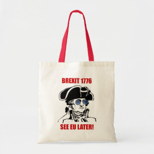 George Washington Brexit 1776 EU Flag Sunglasses Tote Bag