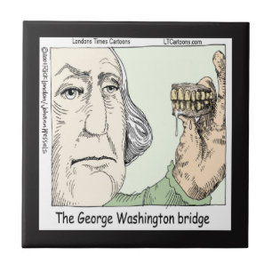 George Washington Bridge Funny Ceramic Tile